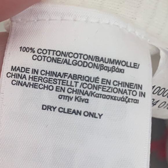 White Cotton Textured Stripe Brooks Brothers Dress - Picture 4 of 6